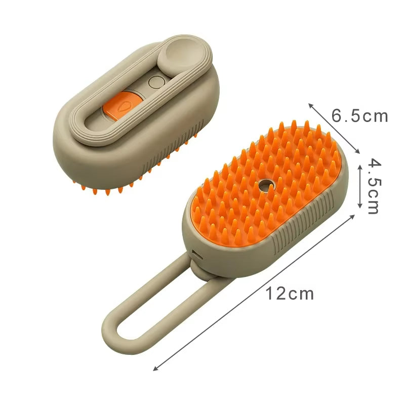 3 in 1 Cat Steam Brush Electric Cat Comb Pet Massage Comb for Cats Spray Water Cat Bath Brushes Pet Grooming Supplies