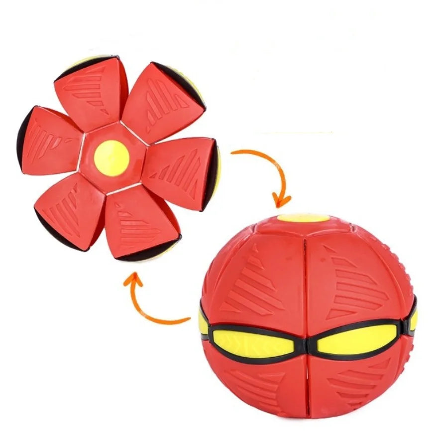 LED Flying UFO Flat Throw Disc Ball with LED Light Toy Kid Outdoor Garden Basketball Game  Throw UFO Disc Balls