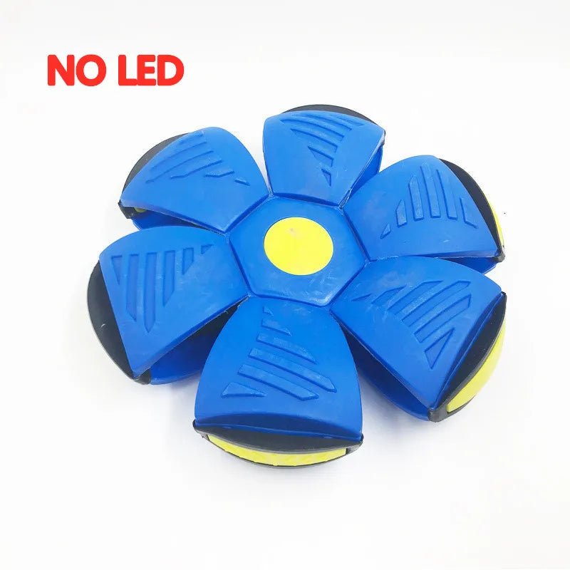 LED Flying UFO Flat Throw Disc Ball with LED Light Toy Kid Outdoor Garden Basketball Game  Throw UFO Disc Balls