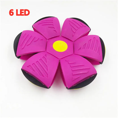 LED Flying UFO Flat Throw Disc Ball with LED Light Toy Kid Outdoor Garden Basketball Game  Throw UFO Disc Balls