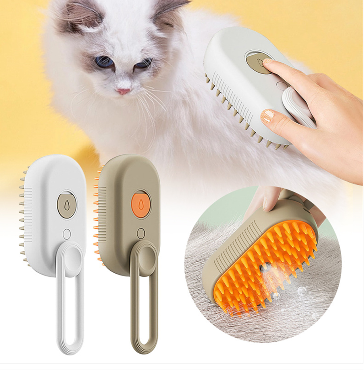 Steamy Pet Grooming Brush - BTL Brands