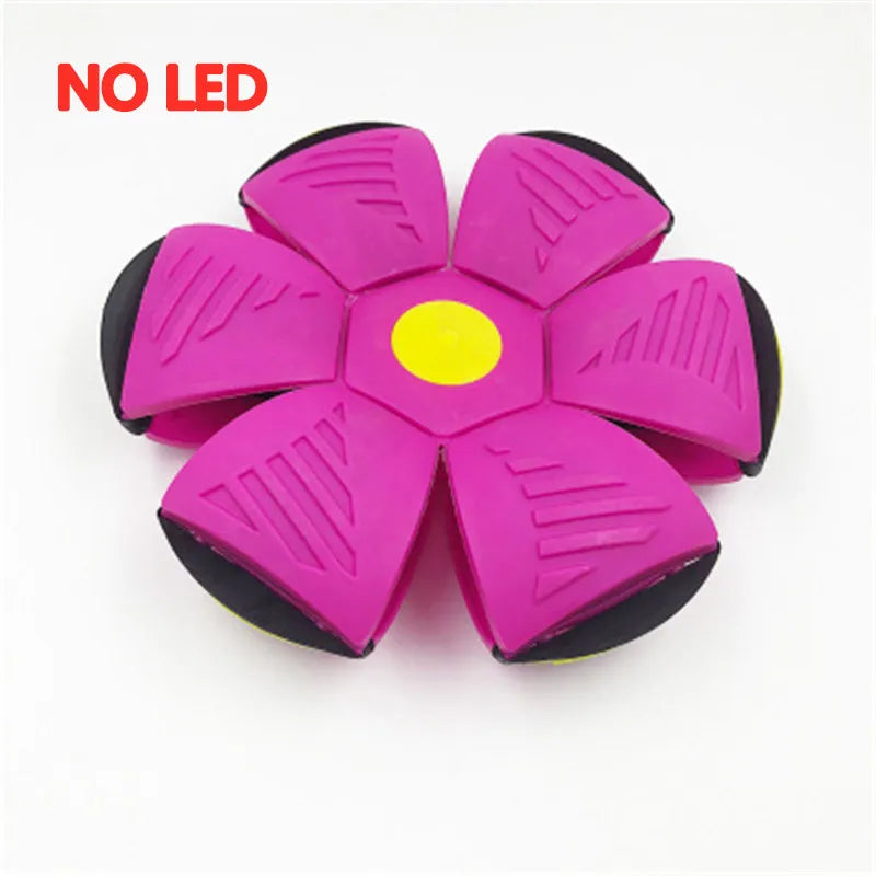 LED Flying UFO Flat Throw Disc Ball with LED Light Toy Kid Outdoor Garden Basketball Game  Throw UFO Disc Balls