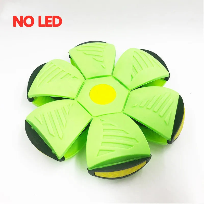 LED Flying UFO Flat Throw Disc Ball with LED Light Toy Kid Outdoor Garden Basketball Game  Throw UFO Disc Balls